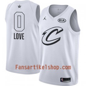 NBA Cleveland Cavaliers Trikot Kevin Love 0 2018 All-Star Jordan Brand Weiß Swingman - Herren